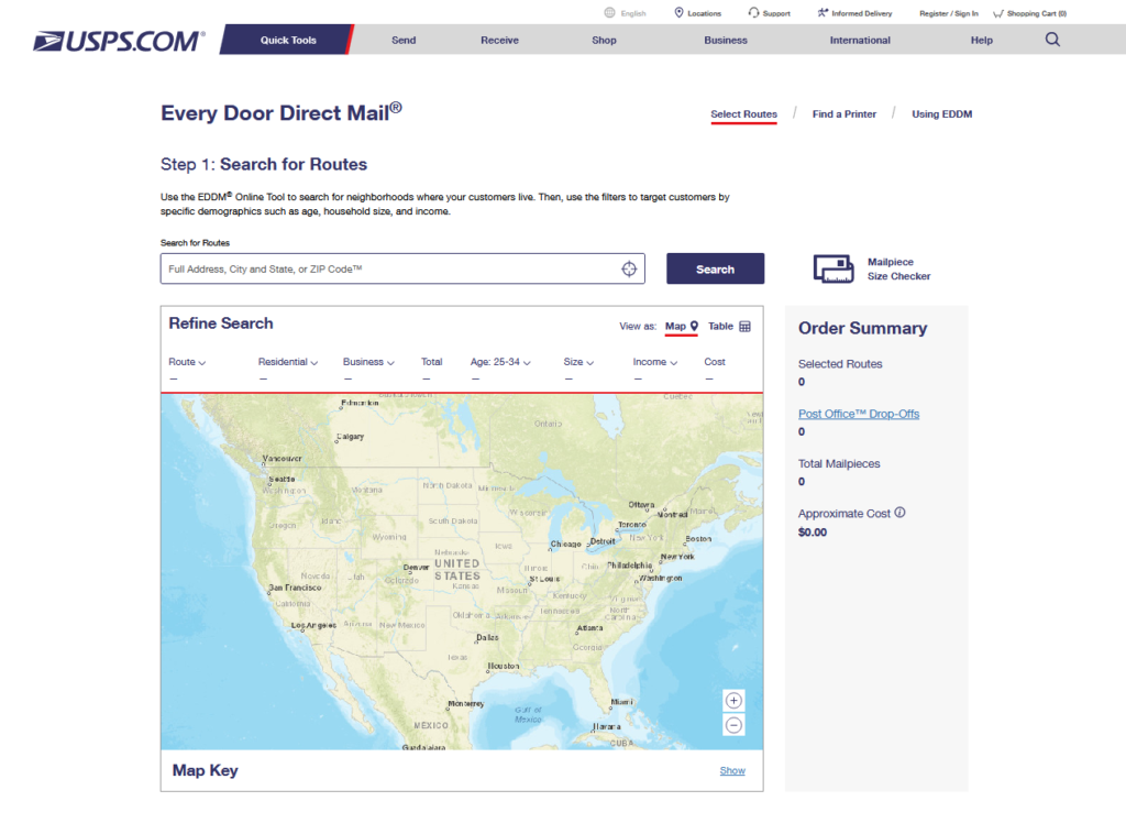 EDDM Route Tool